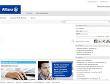 Tablet Screenshot of business.allianz.de